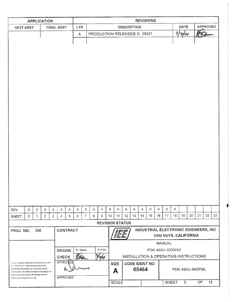 IEE PDK 450U-0WC06M User manual