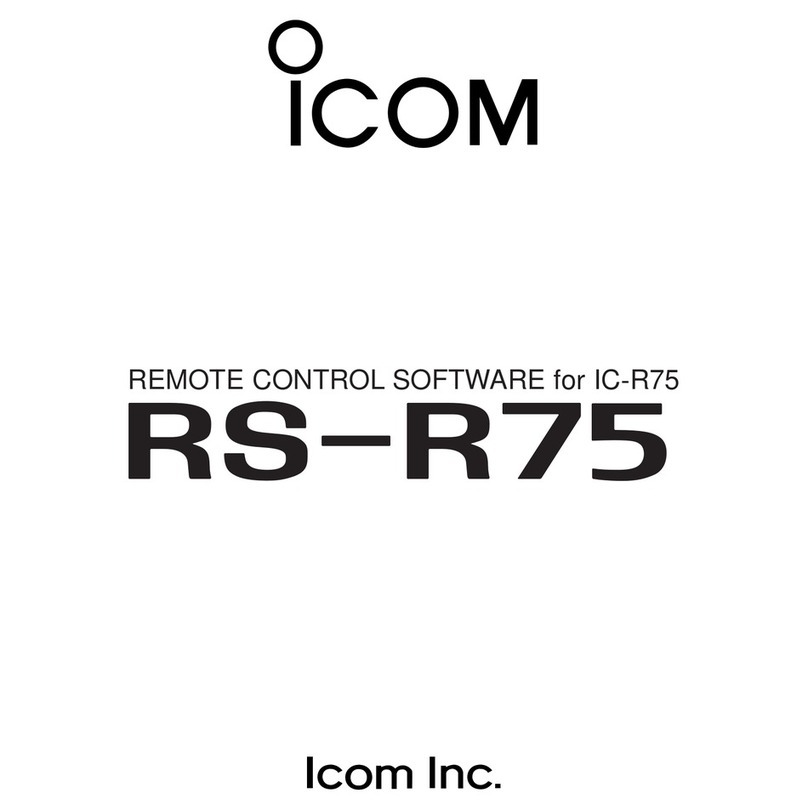 Icom RS-R75 Quick start guide