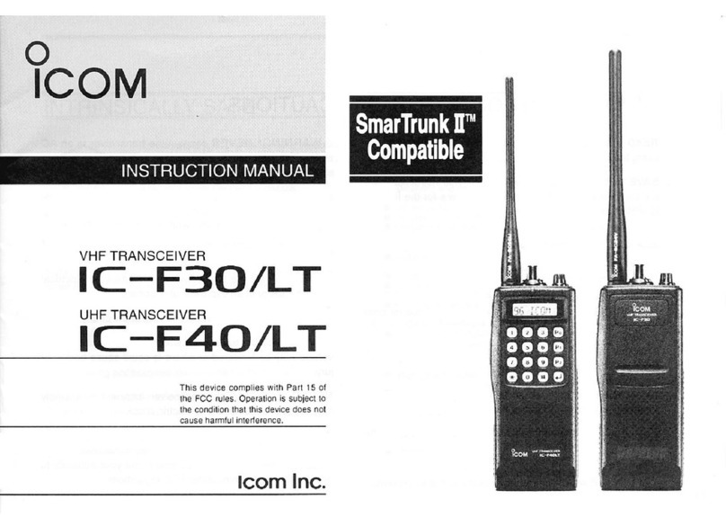 Icom IC-F30LT instruction manual