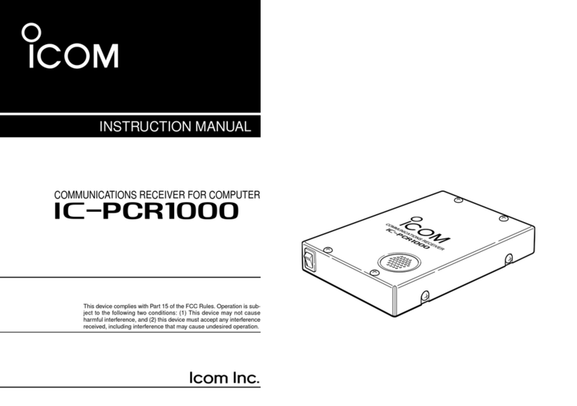 Icom IC-PCR1000 User manual