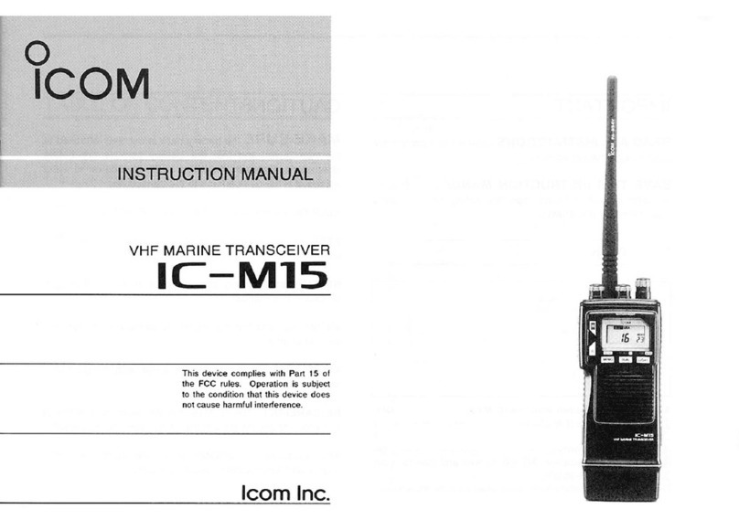 Icom IC-M15 instruction manual