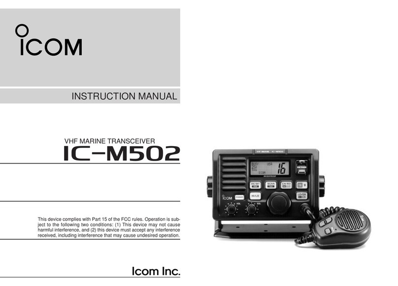Icom IC-M502 User manual