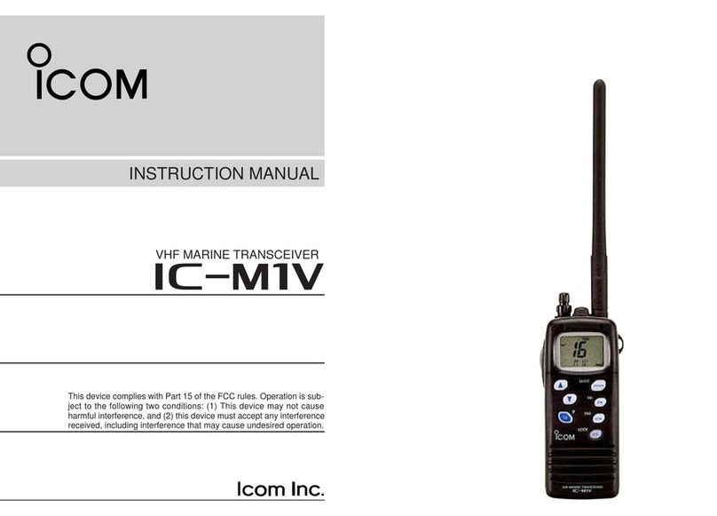 Icom IC-M1V User manual