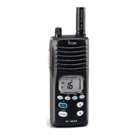 Icom IC-M3A instruction manual