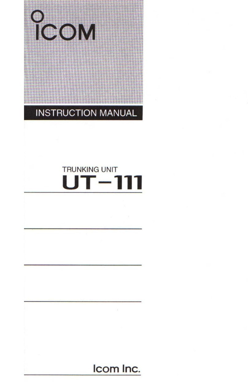 Icom UT-111 User manual
