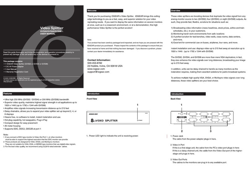 IOGear GVS92 user manual