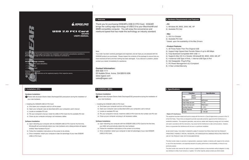 IOGear GIC250U User manual