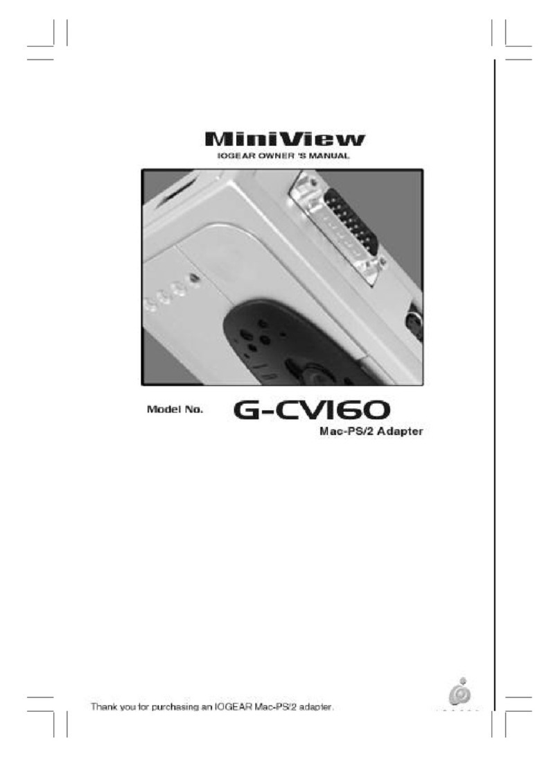 IOGear MiniView G-CV160 User manual