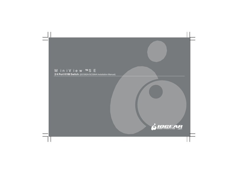 IOGear MiniView SE GCS82A User manual IOGear MiniView SE GCS82A User manual