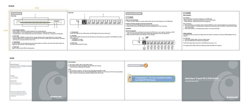 IOGear MiniView GCS78 User manual
