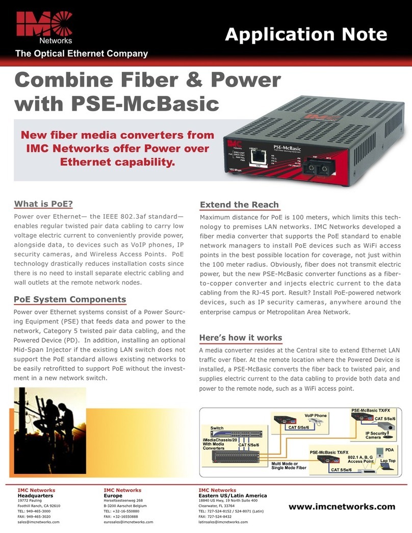 IMC Networks PSE-McBasic Series Manual