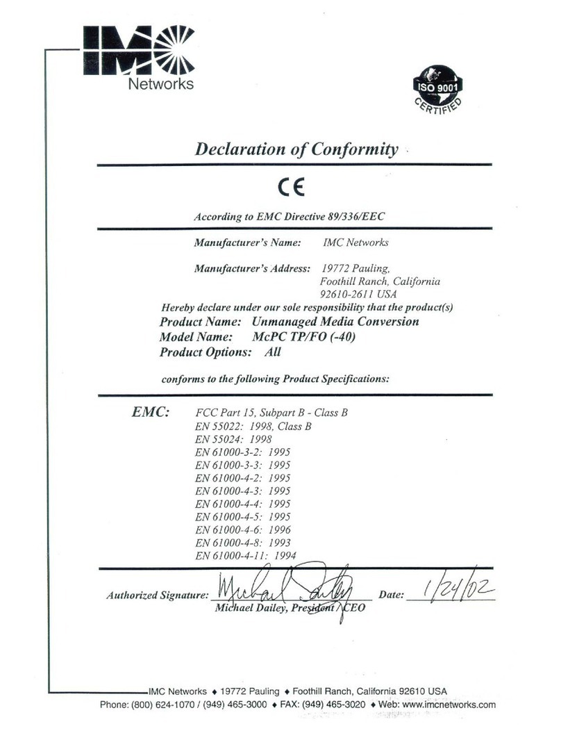 IMC Networks McPC TP/FO Manual