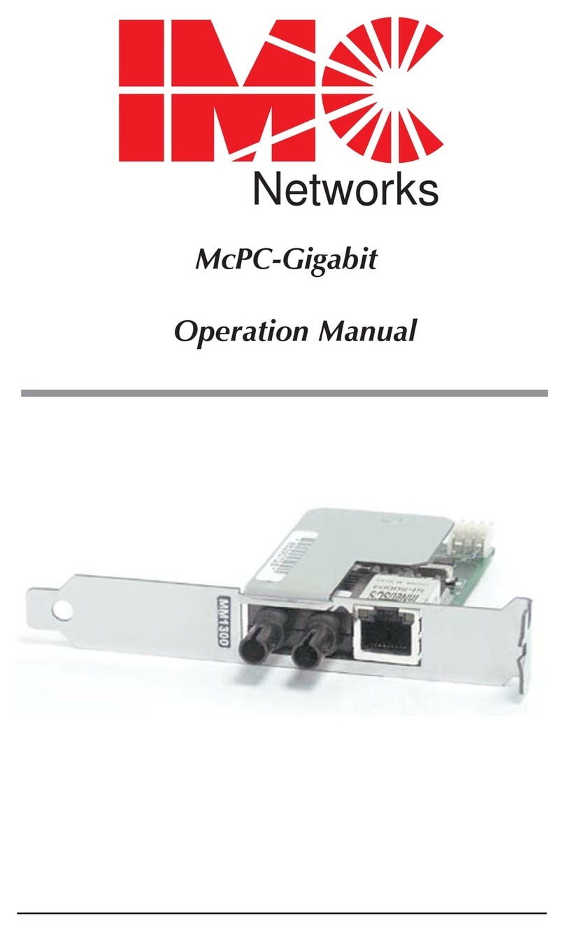 IMC Networks McPc-Gigabit User manual