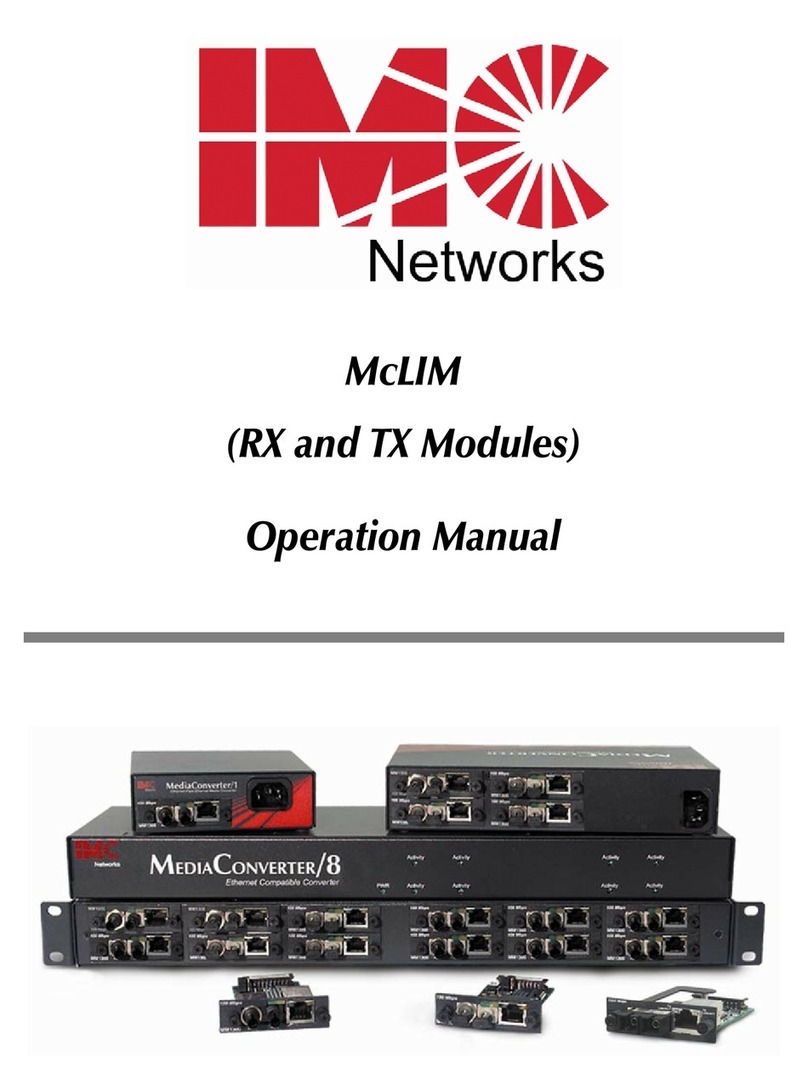 IMC Networks McLIM TP-TX/FX User manual