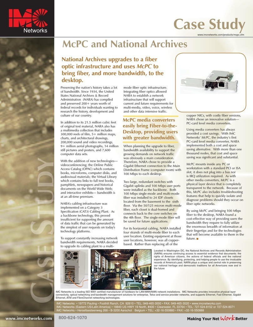IMC Networks McPC Manual