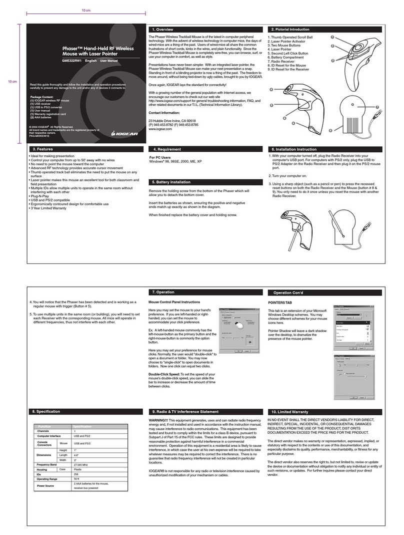 IOGear GME322R user manual