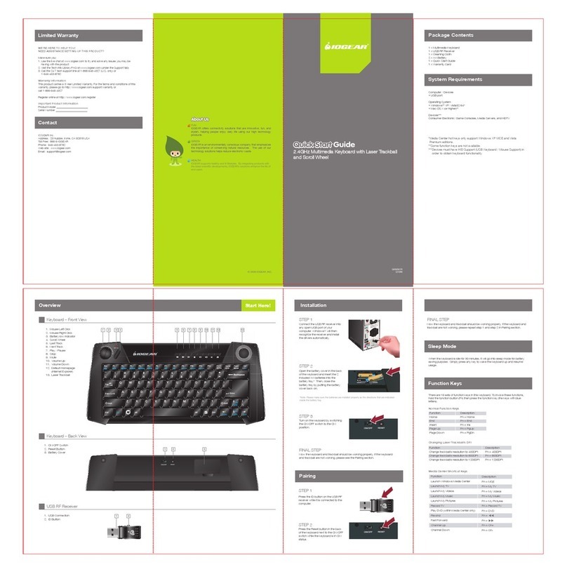 IOGear GKM561R User manual