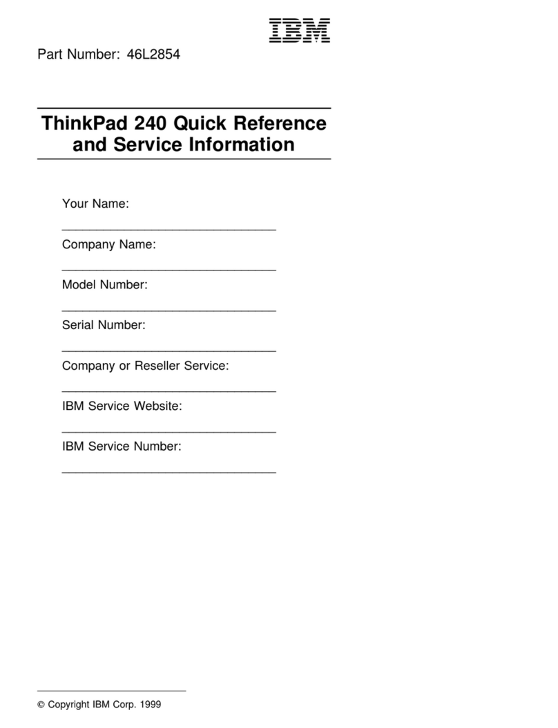 IBM ThinkPad 240 User manual