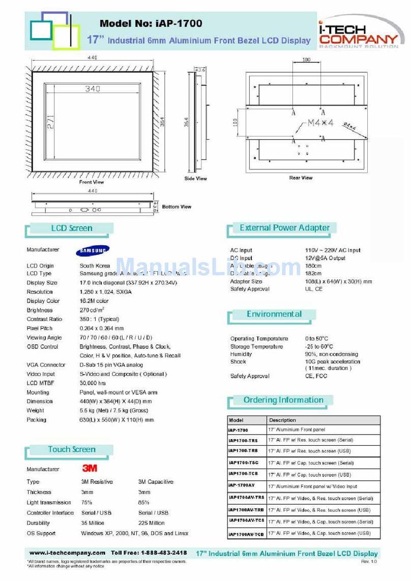 I-Tech UltraView iAP1700 User manual