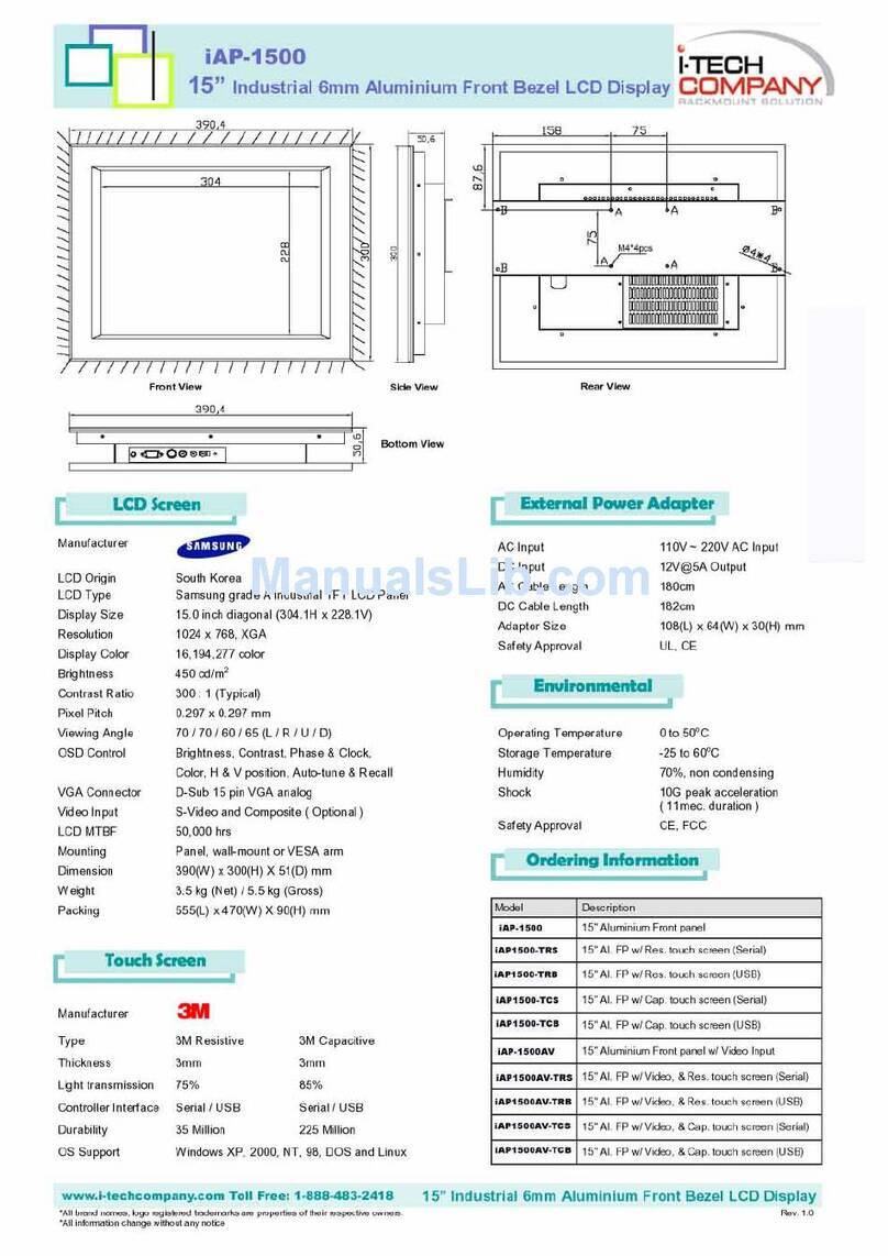 I-Tech UltraView iAP1500 User manual