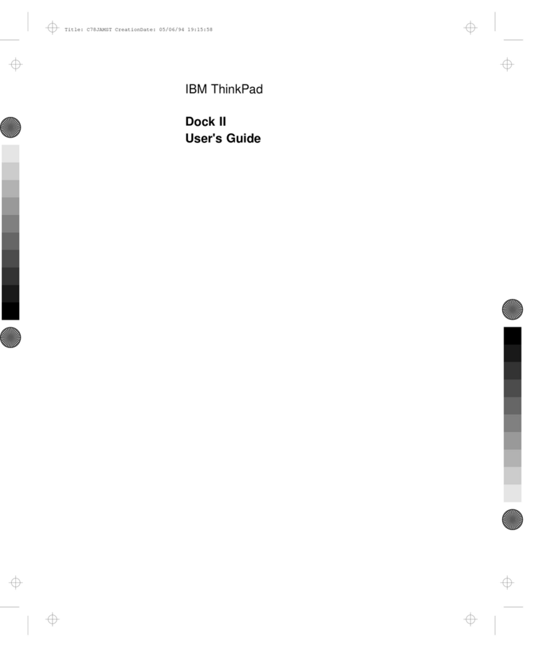 IBM Dock II User manual