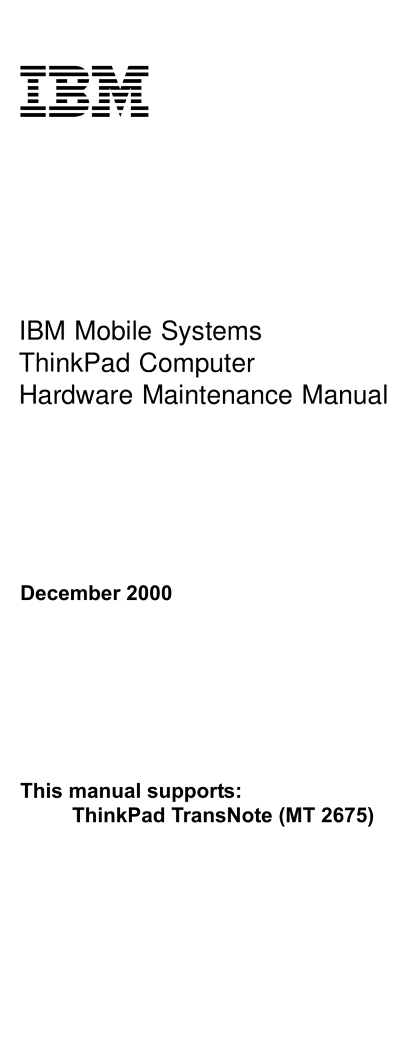 IBM TransNote Owner's manual