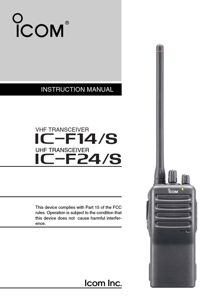 Icom IC-F14 User manual