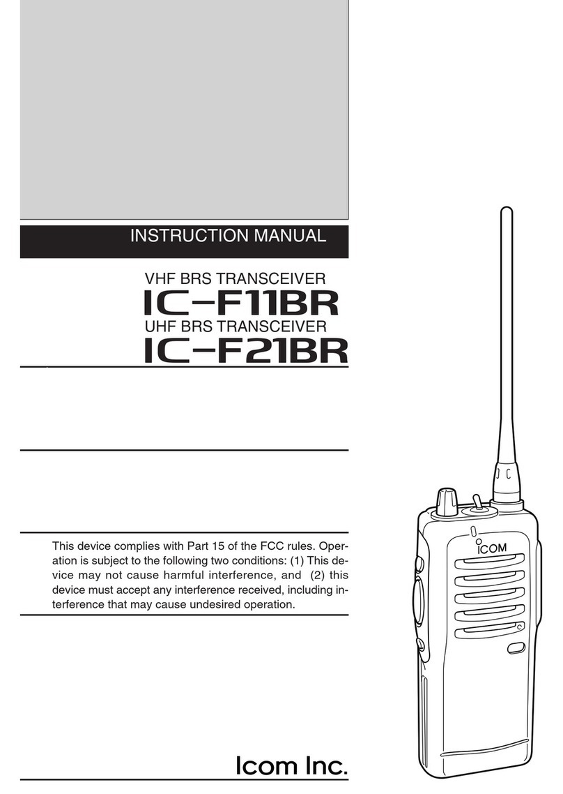 Icom IC-F11BR instruction manual