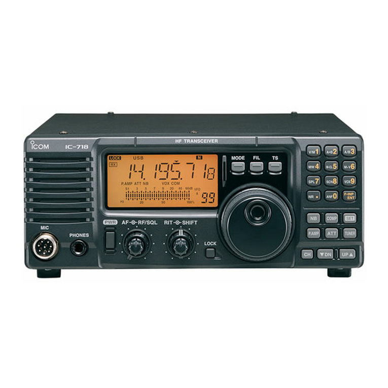 Icom IC-718 User manual