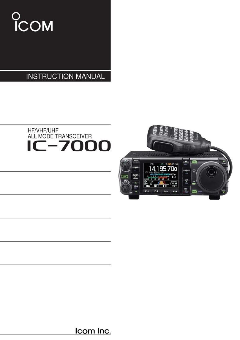 Icom IC-7000 User manual