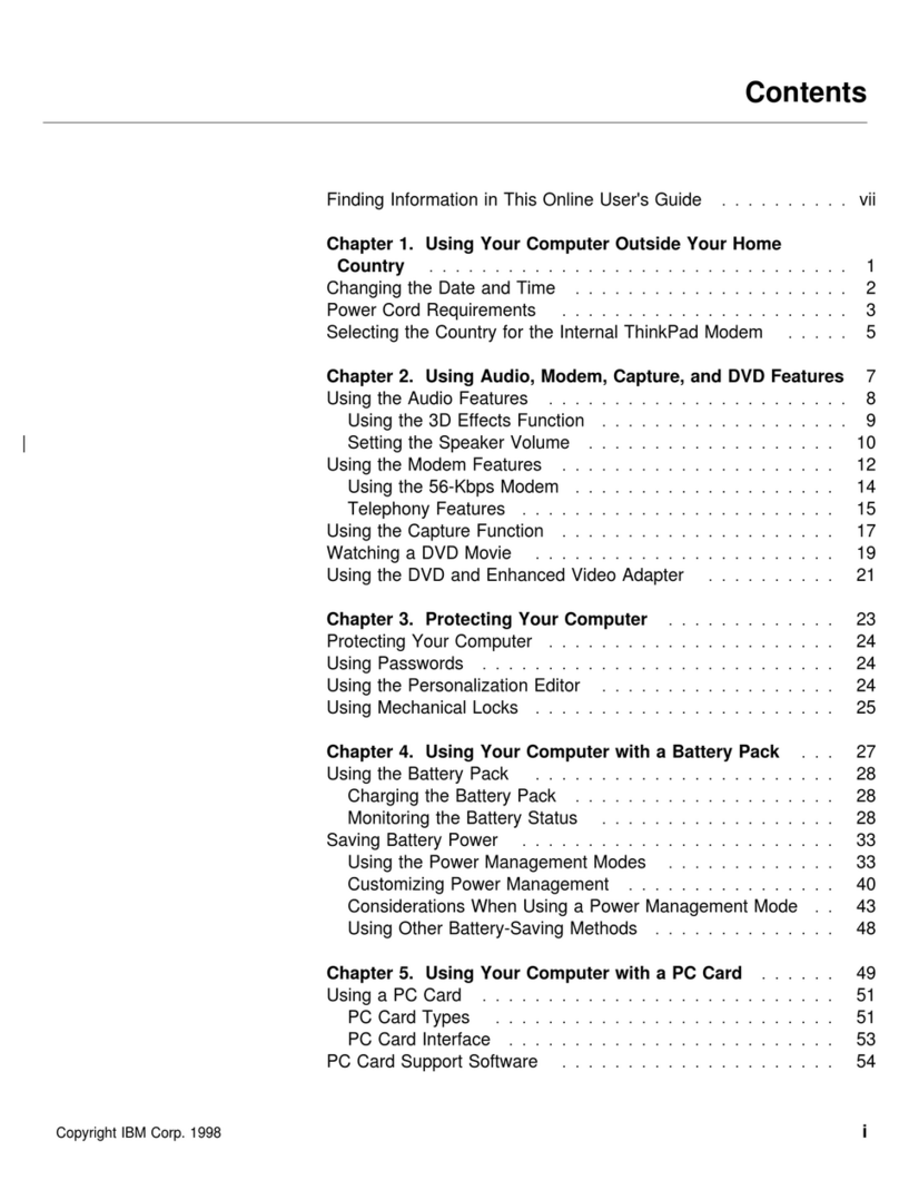 IBM ThinkPad 770X User manual
