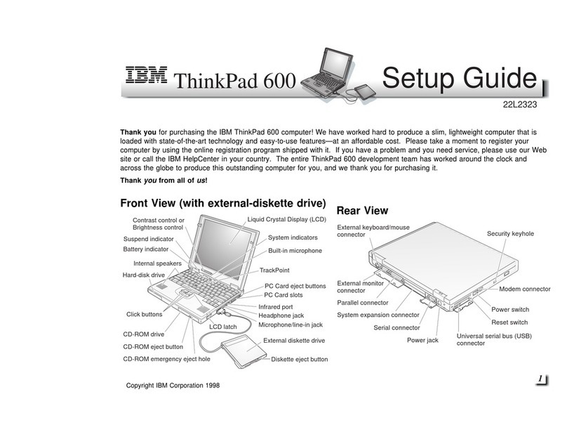 IBM ThinkPad 600 User manual