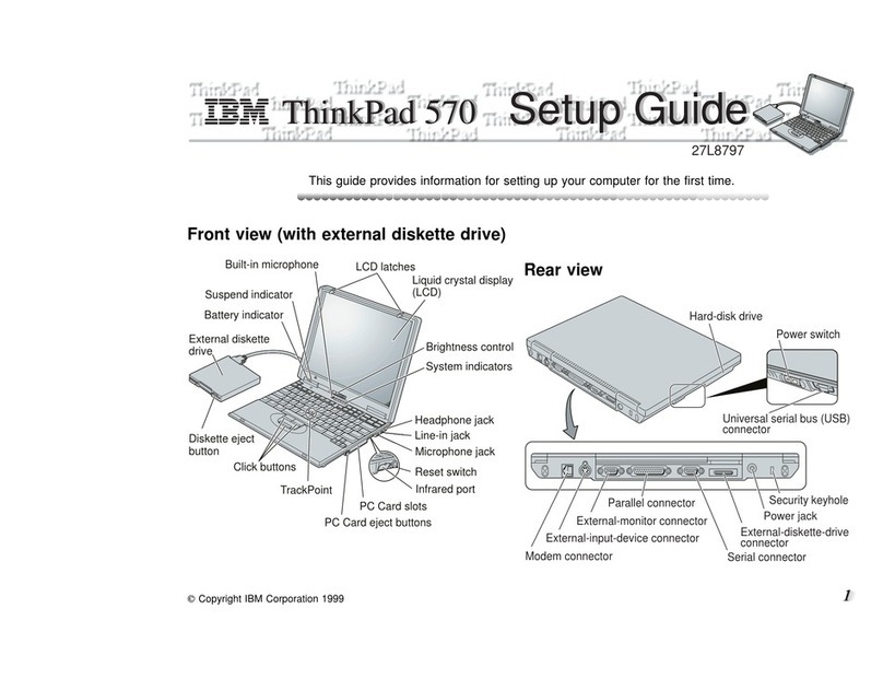 IBM ThinkPad 570E User manual IBM ThinkPad 570E User manual