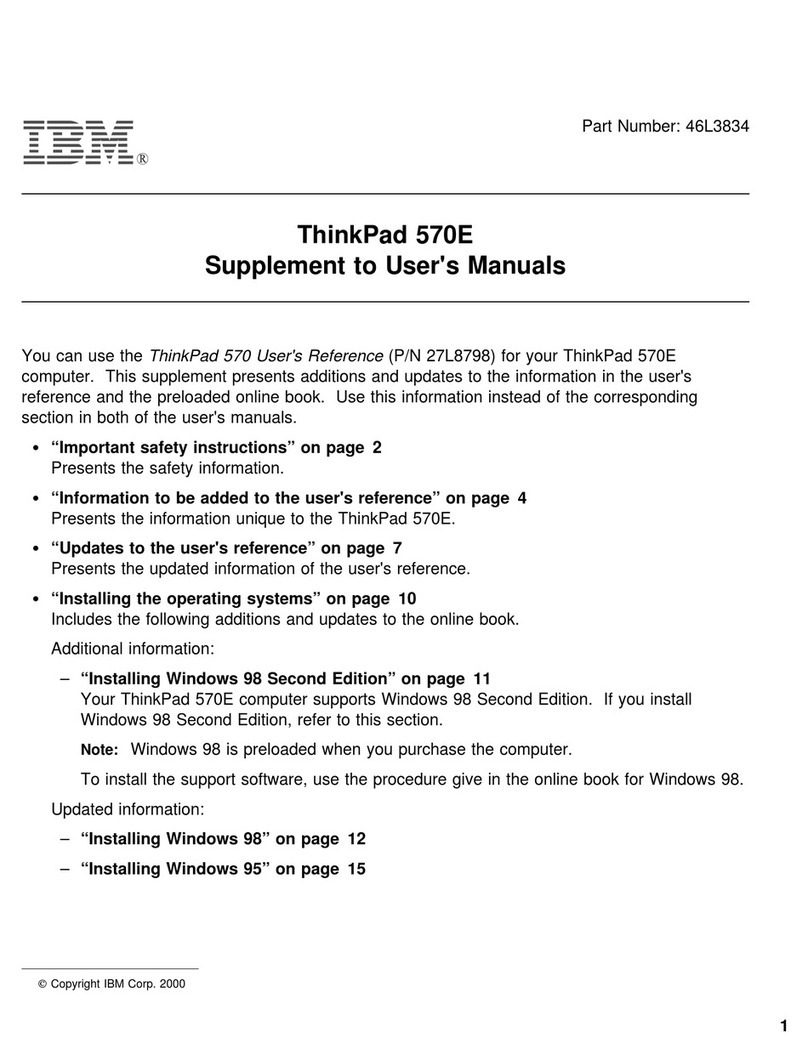 IBM ThinkPad 570E Configuration guide