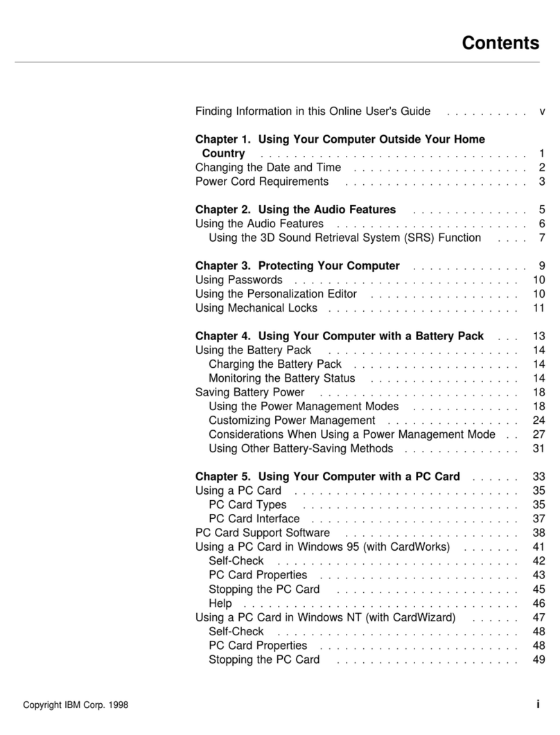 IBM ThinkPad 560Z User manual