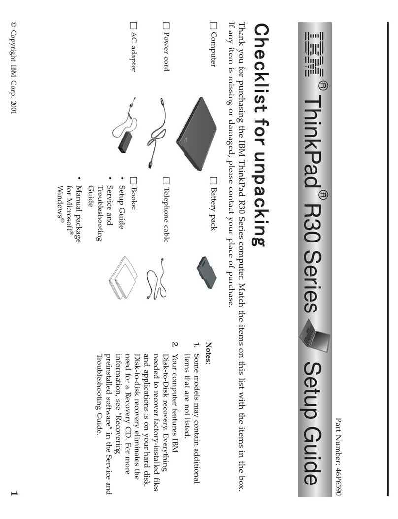 IBM ThinkPad R30 User manual