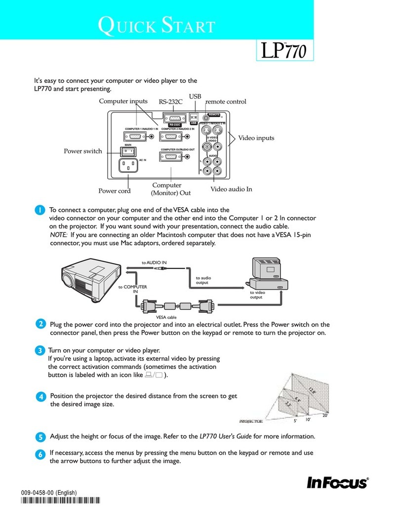 InFocus LP770 User manual