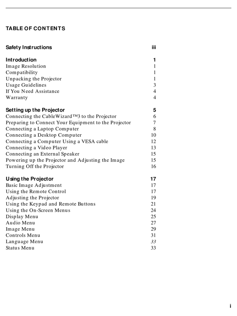 InFocus LP 750 LiteMount User manual