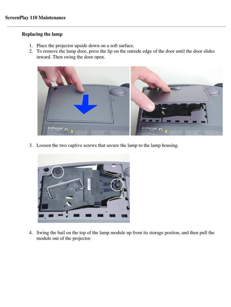 InFocus SP110 maintenance