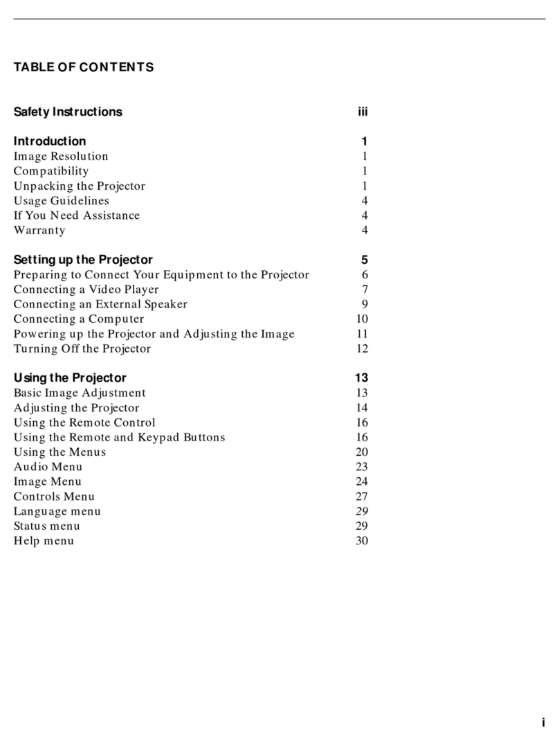 InFocus LS700 User manual