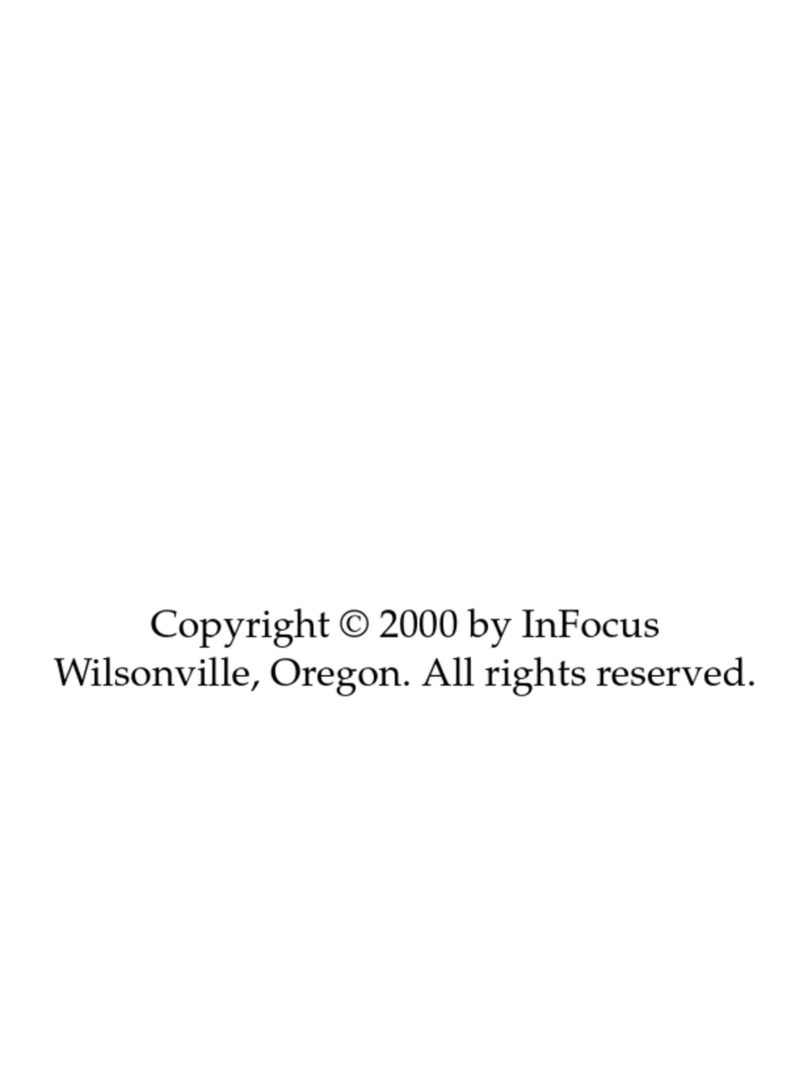 InFocus LP920 User manual
