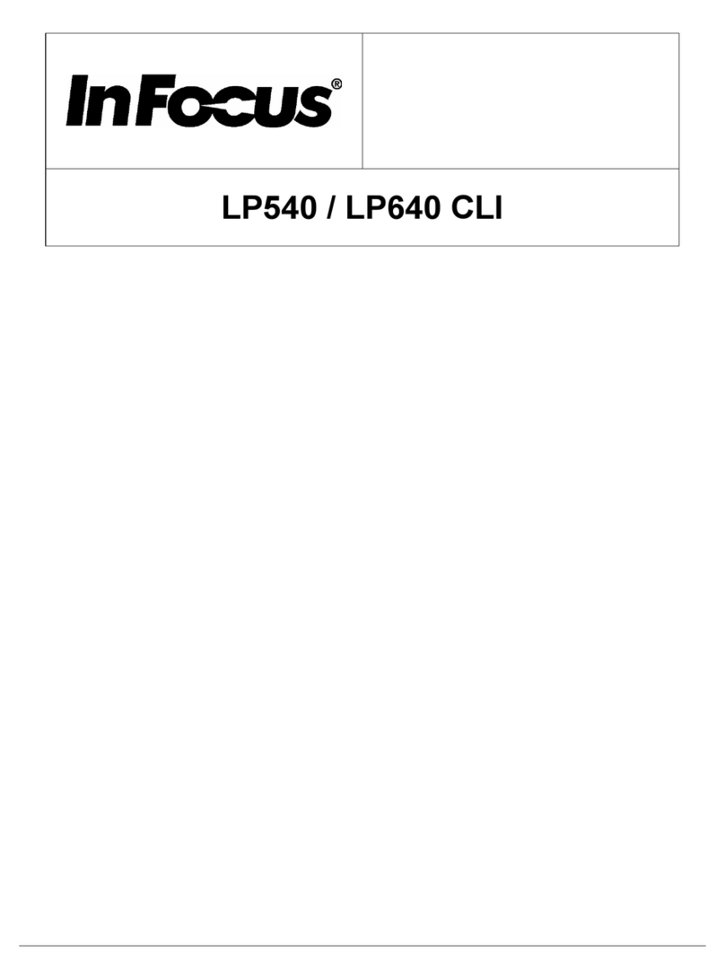 InFocus LASER PROJECTOR LP 540 User manual