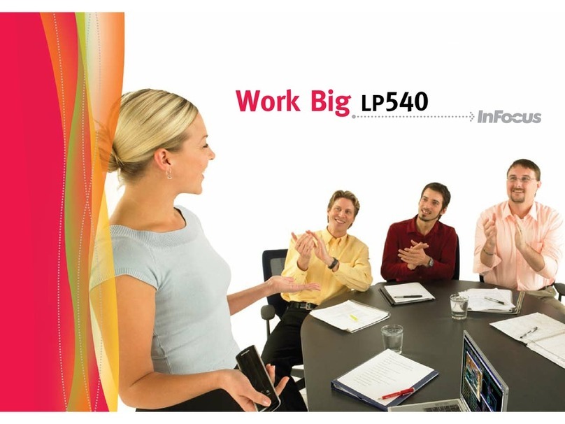 InFocus LASER PROJECTOR LP 540 User manual