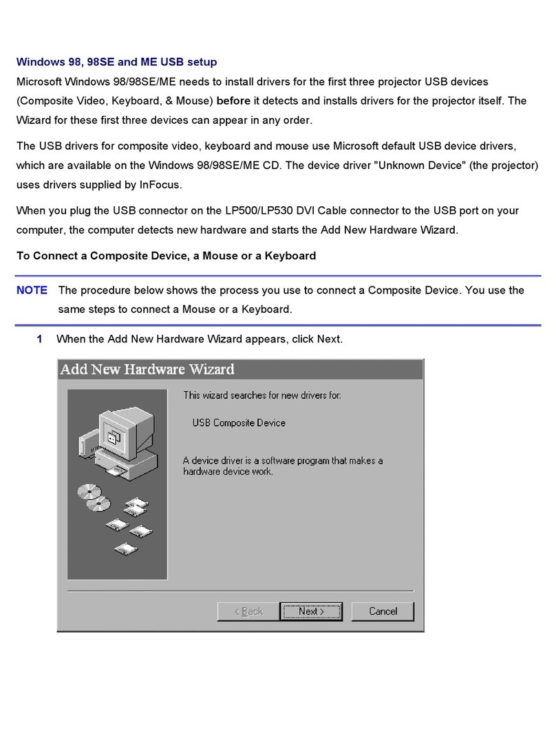 InFocus LP500 Assembly instructions