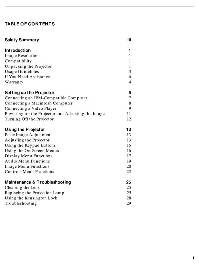 InFocus LP 420 User manual