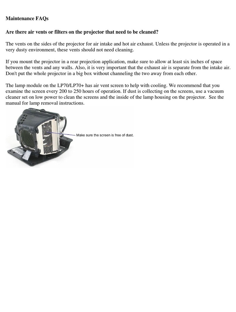 InFocus LP70+ Instruction Manual