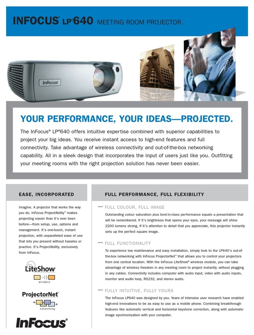 InFocus LP 640 User manual