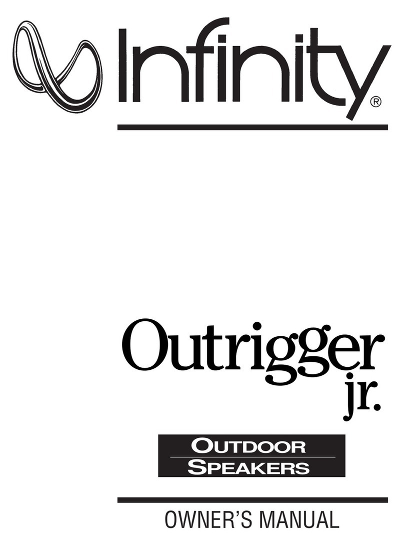 Infinity Outrigger Jr owner's manual