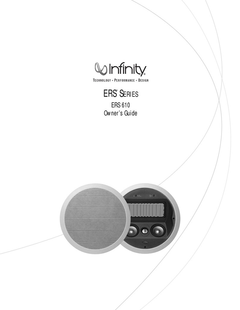 Infinity ERS 610 User manual