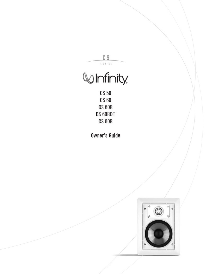 Infinity CS 60R owner's guide